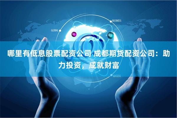 哪里有低息股票配资公司 成都期货配资公司：助力投资，成就财富